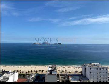 Ótima localização - Apartamento à venda em Ipanema com 128m2, com vista mar, Cristo Redentor. - IPAP20001