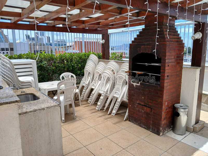 Conheça 2 Terraço x churrasqueira 1 d do imóvel - Studio à venda Avenida Gomes Freire, Centro, Rio de Janeiro - R$ 460.000 - TJST10006 - 8 2 Terraço x churrasqueira 1 d - 8